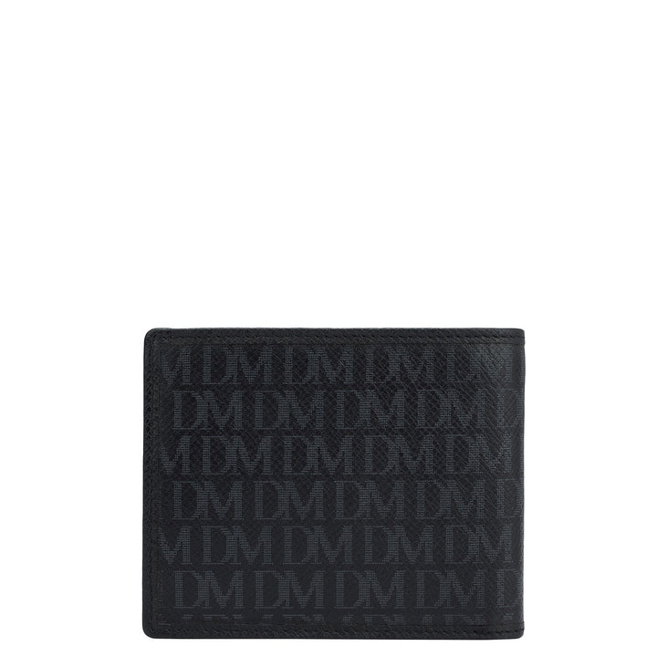 Black Bifold Leather Mens Wallet