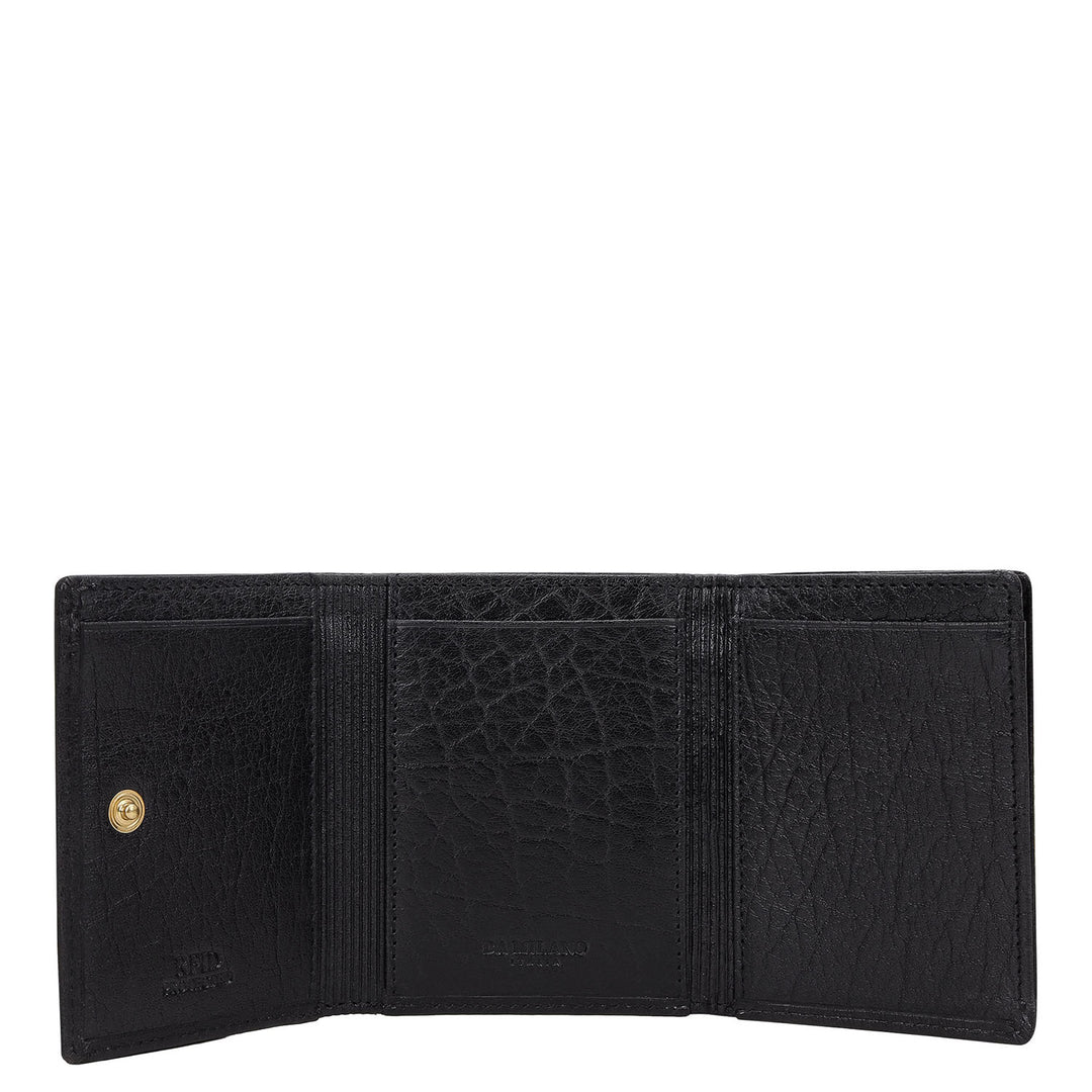 Trifold Men's Wallet - Black