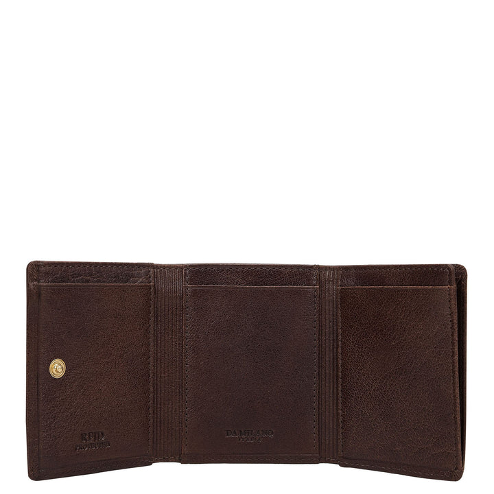 Trifold Men's Wallet - Brown