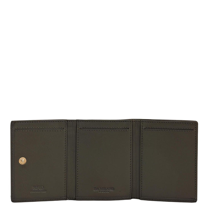 Olive Bifold Leather Mens Wallet