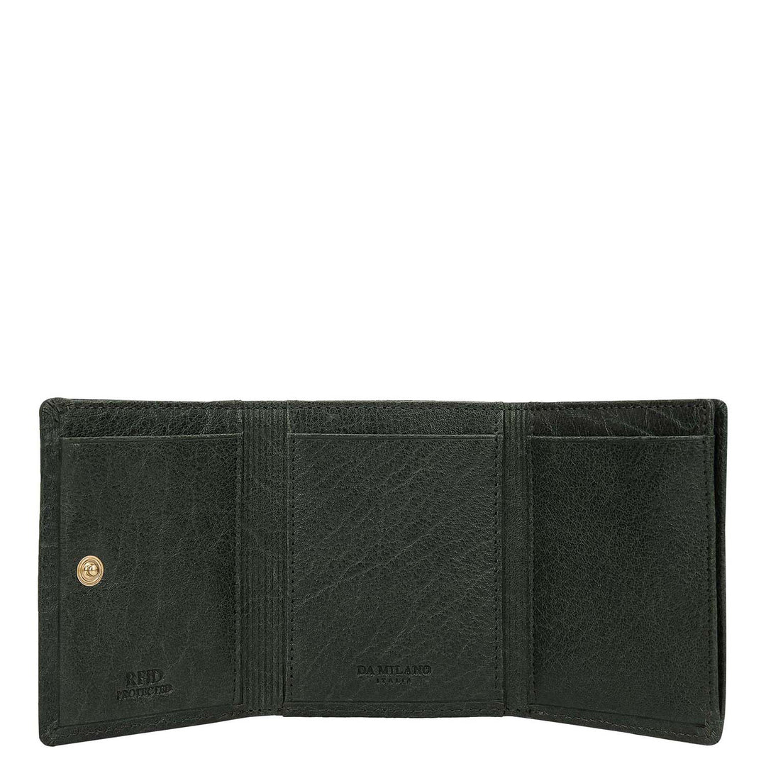 Trifold Men's Wallet - Petrol Green