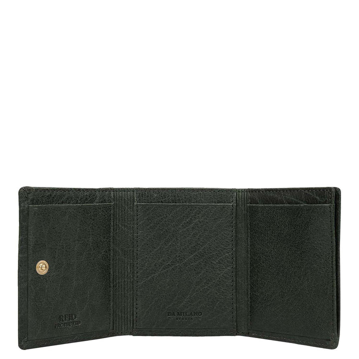 Trifold Men's Wallet - Petrol Green