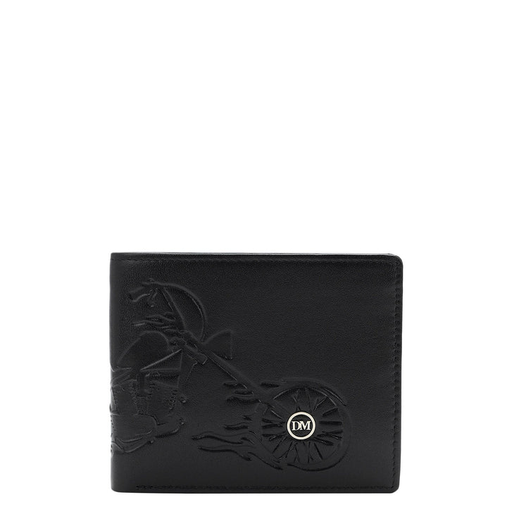 Black Bifold Leather Mens Wallet