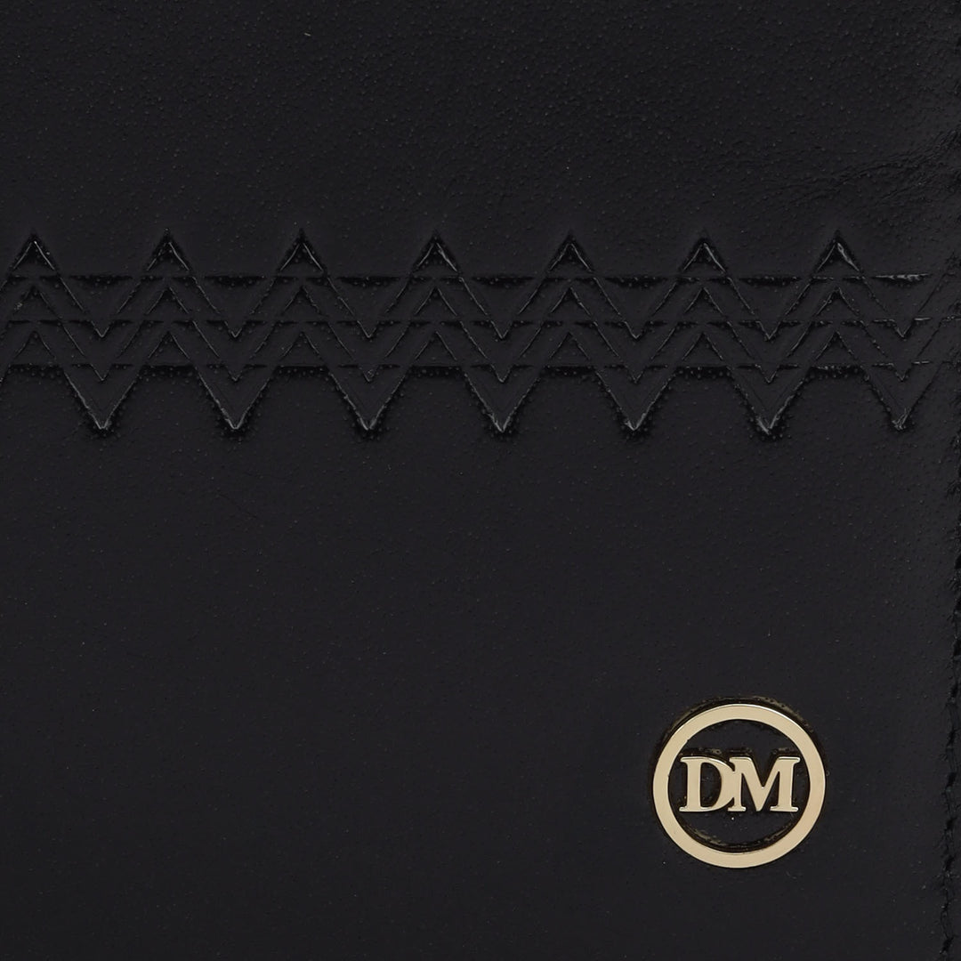 Black Bifold Leather Mens Wallet