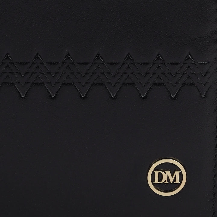 Black Bifold Leather Mens Wallet