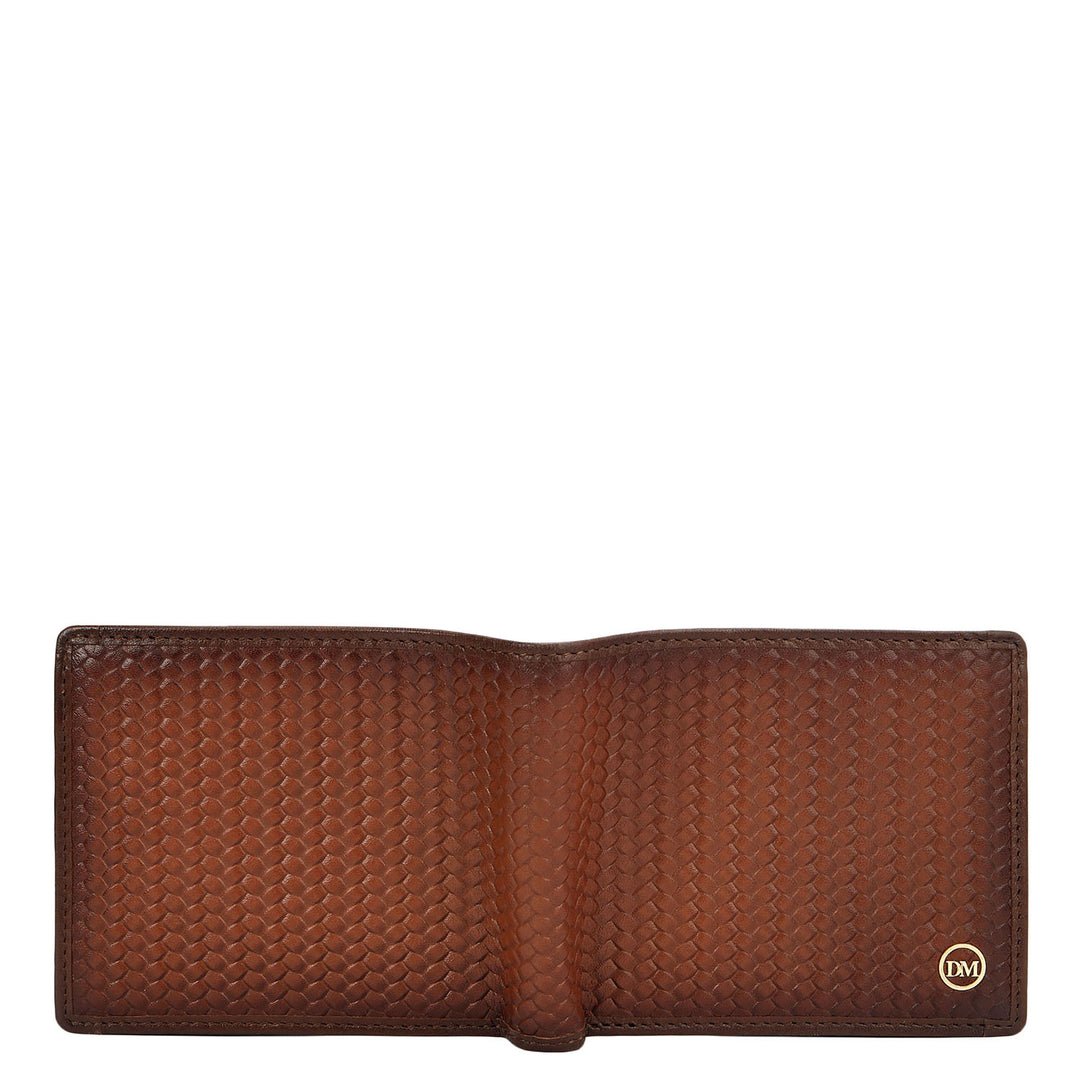 Cognac Bifold Leather Mens Wallet