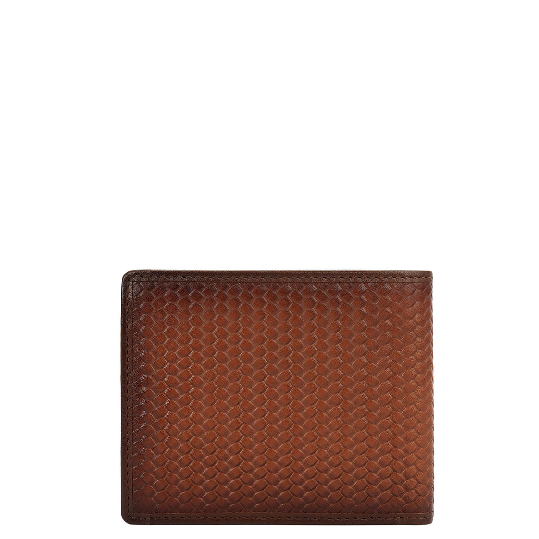 Cognac Bifold Leather Mens Wallet