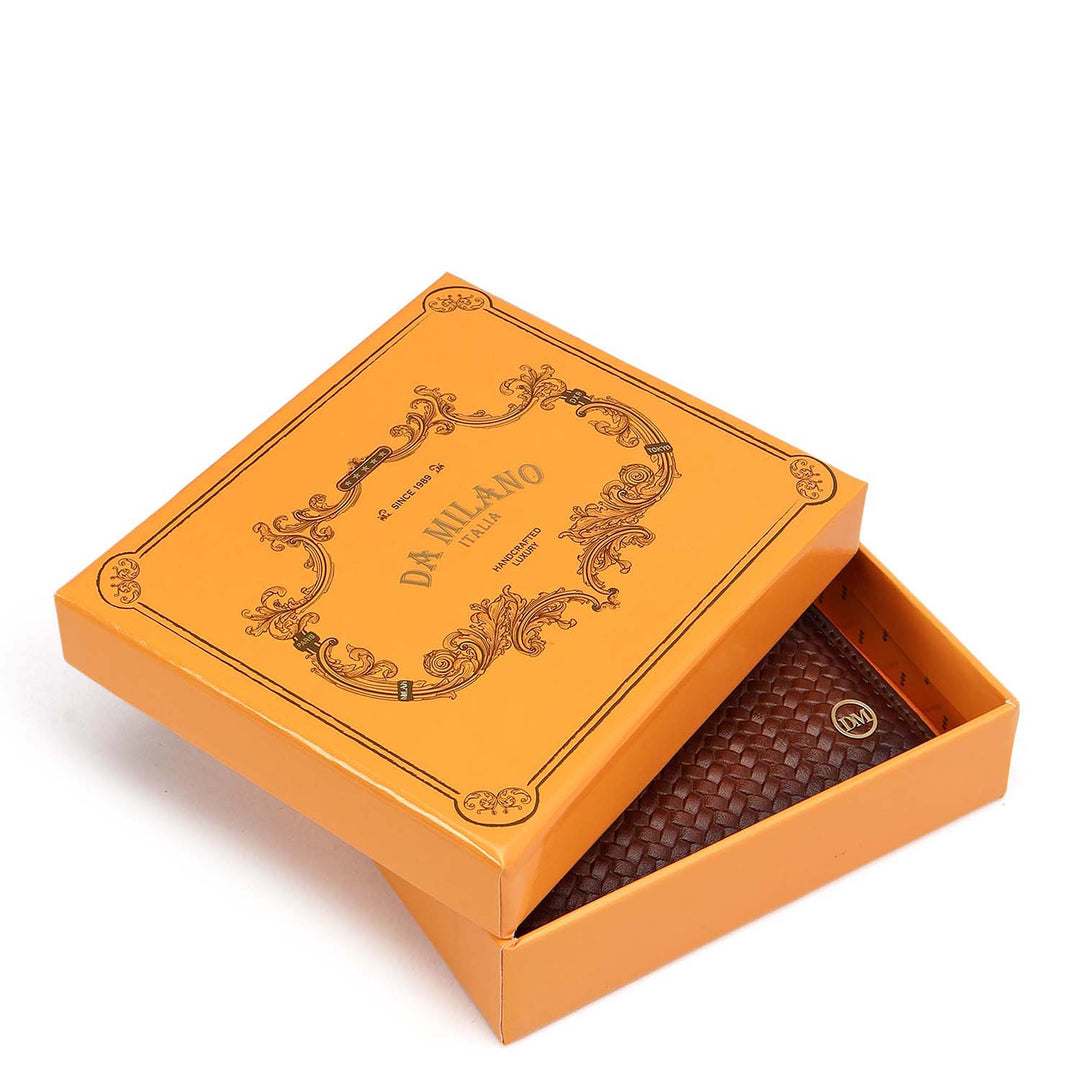 Cognac Bifold Leather Mens Wallet