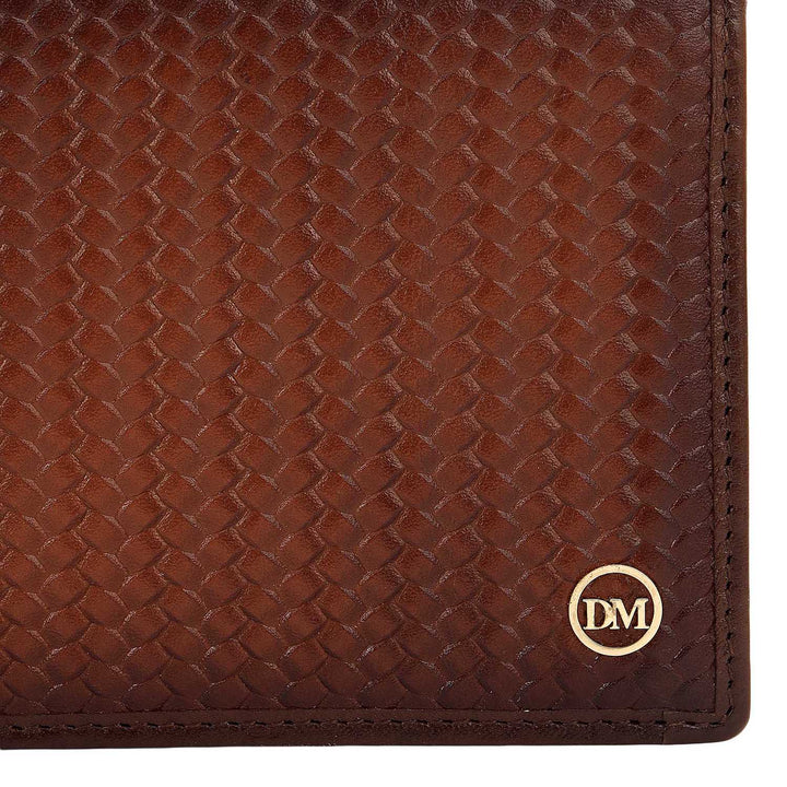 Cognac Bifold Leather Mens Wallet
