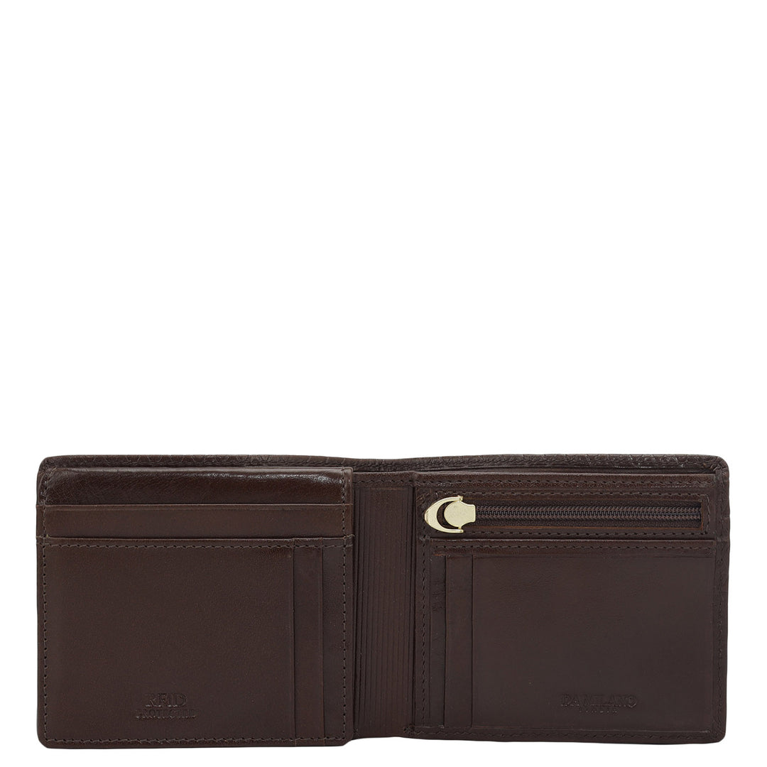 Brown Bifold Leather Mens Wallet
