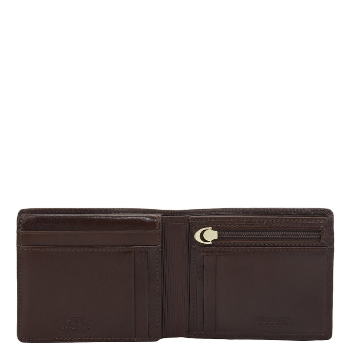 Brown Bifold Leather Mens Wallet