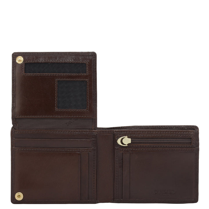 Brown Bifold Leather Mens Wallet