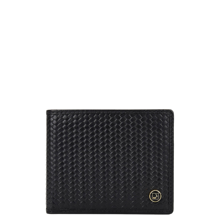 Black Bifold Leather Mens Wallet