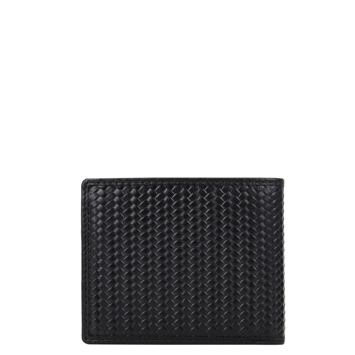 Black Bifold Leather Mens Wallet