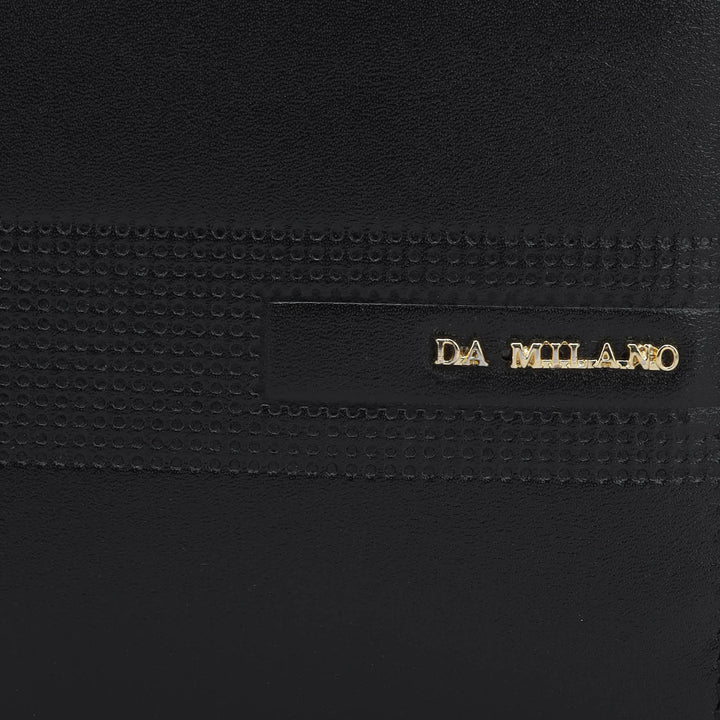 Black Bifold Leather Mens Wallet