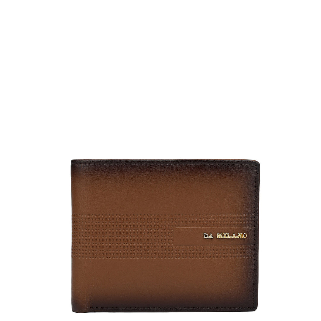 Cognac Bifold Leather Mens Wallet