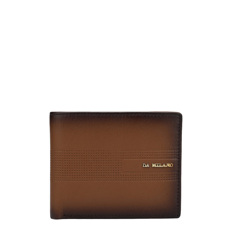 Cognac Bifold Leather Mens Wallet