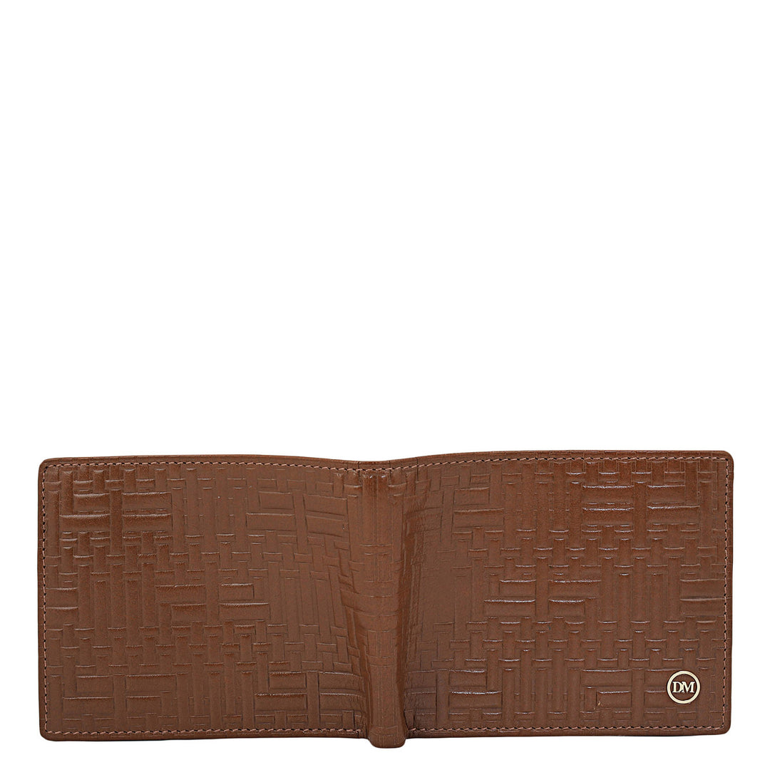 Cognac Bifold Leather Mens Wallet