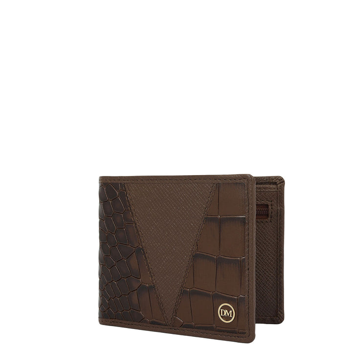Walnut Bifold Leather Mens Wallet