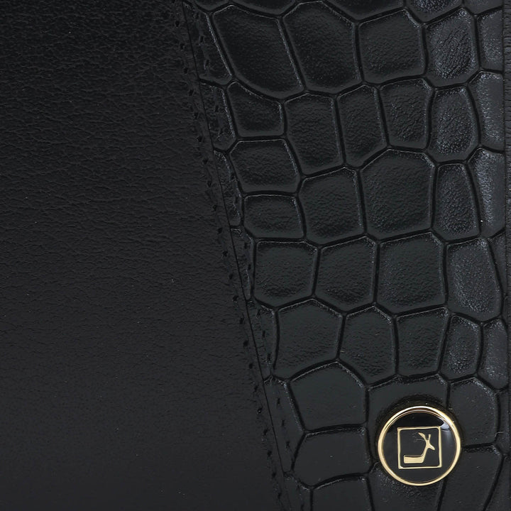Black Bifold Leather Mens Wallet