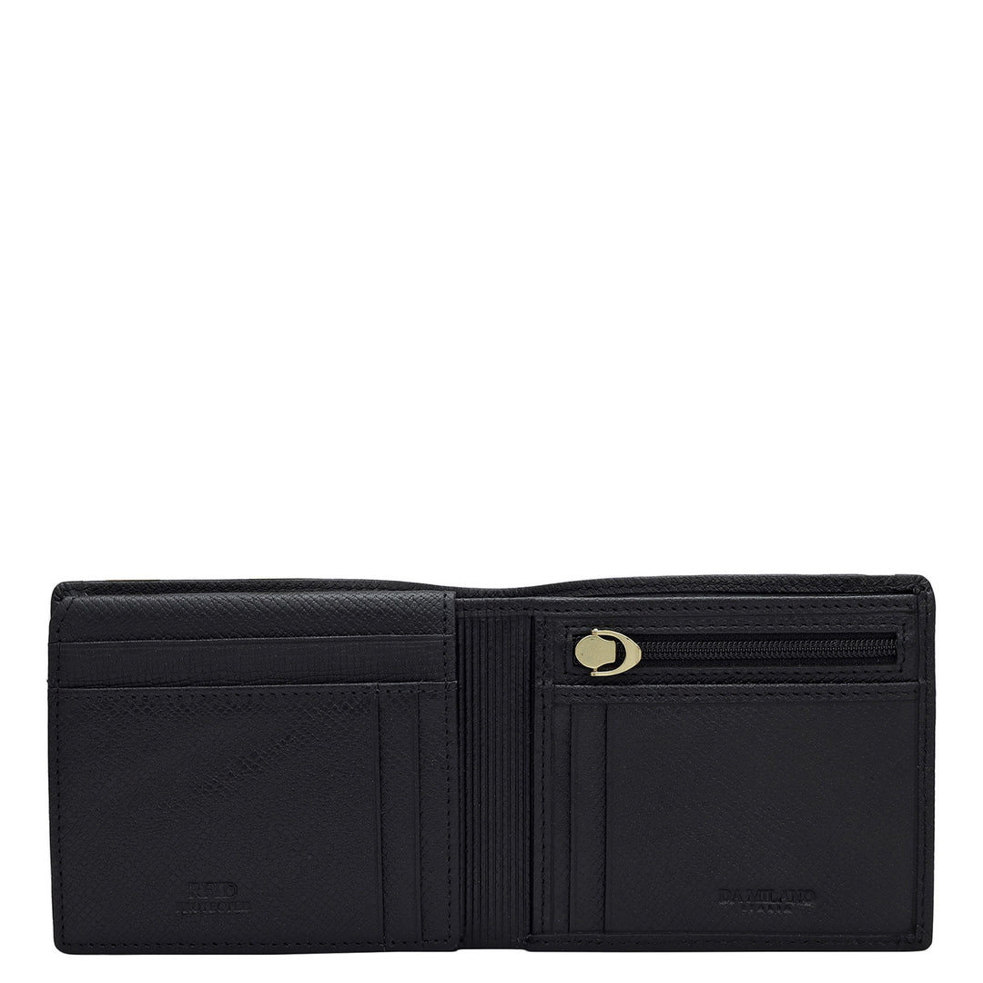 Monogram Franzy Leather Mens Wallet - Black