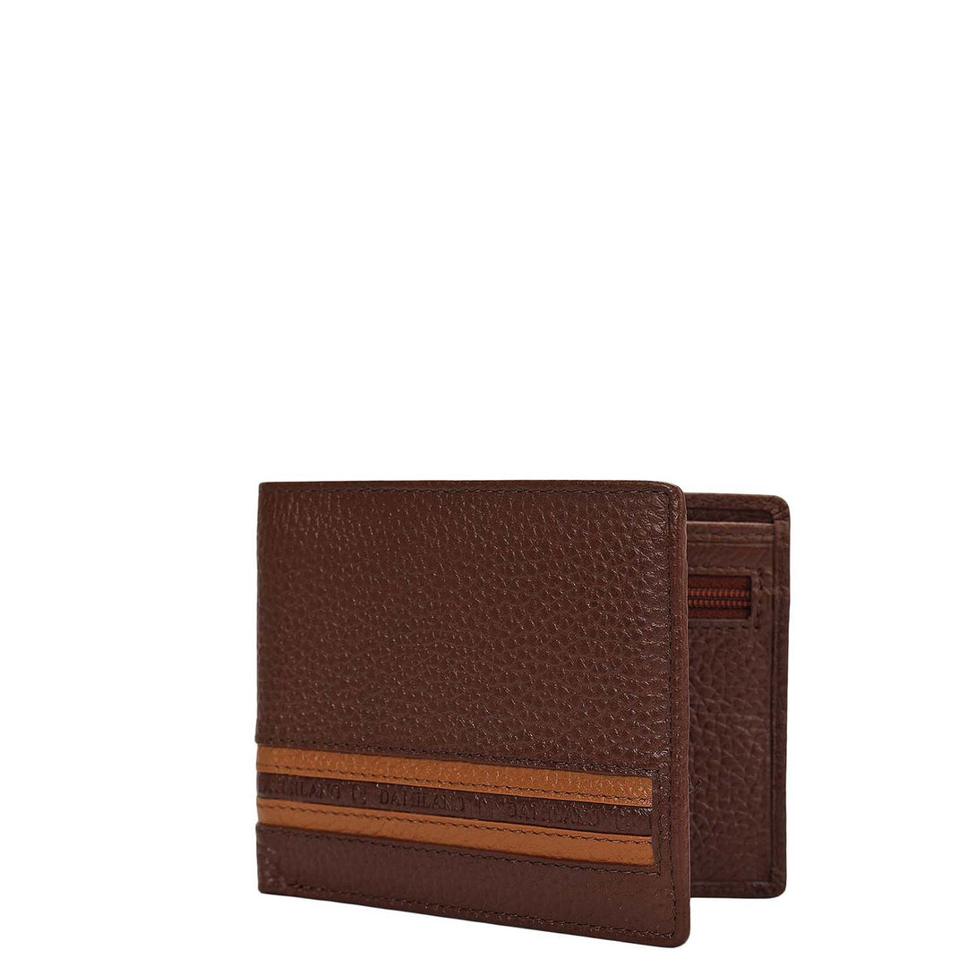 Espresso Bifold Leather Mens Wallet