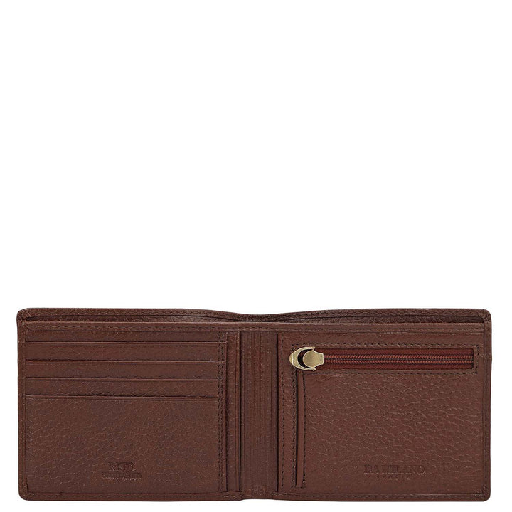Espresso Bifold Leather Mens Wallet