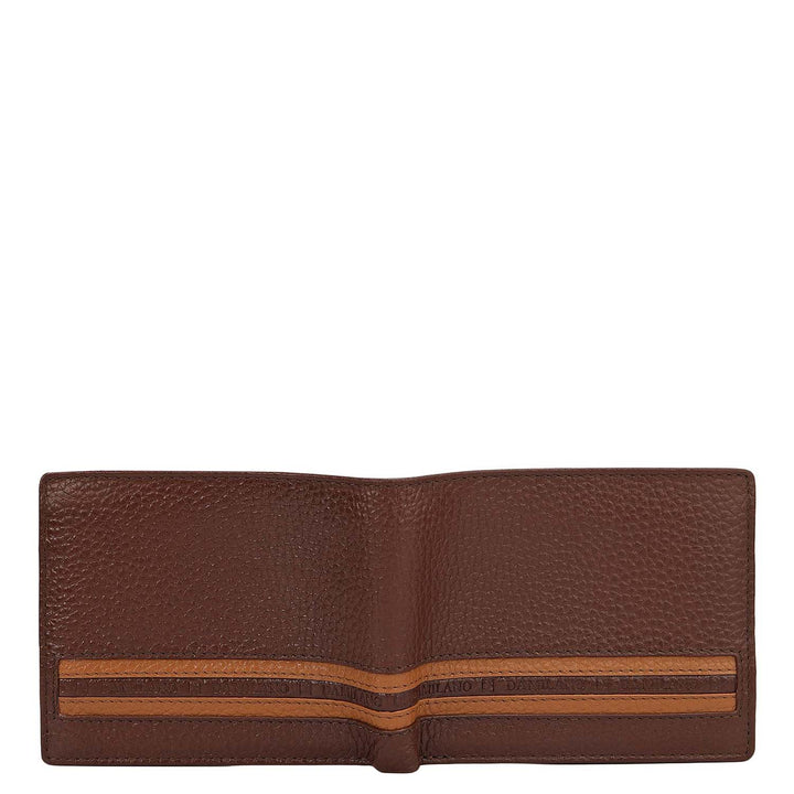 Espresso Bifold Leather Mens Wallet