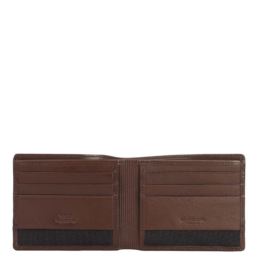 Brown Bifold Leather Mens Wallet