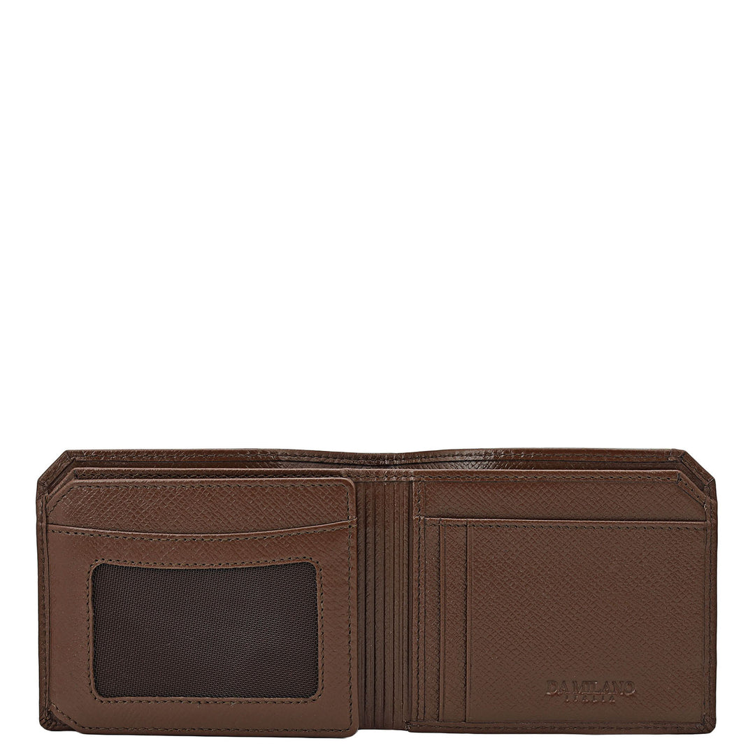 Date Bifold Leather Mens Wallet