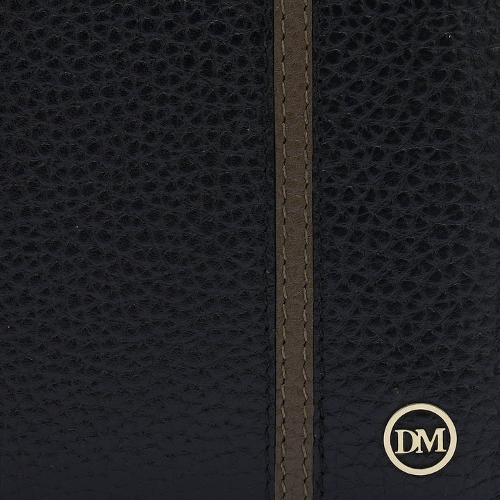 Wax Leather Mens Wallet - Black