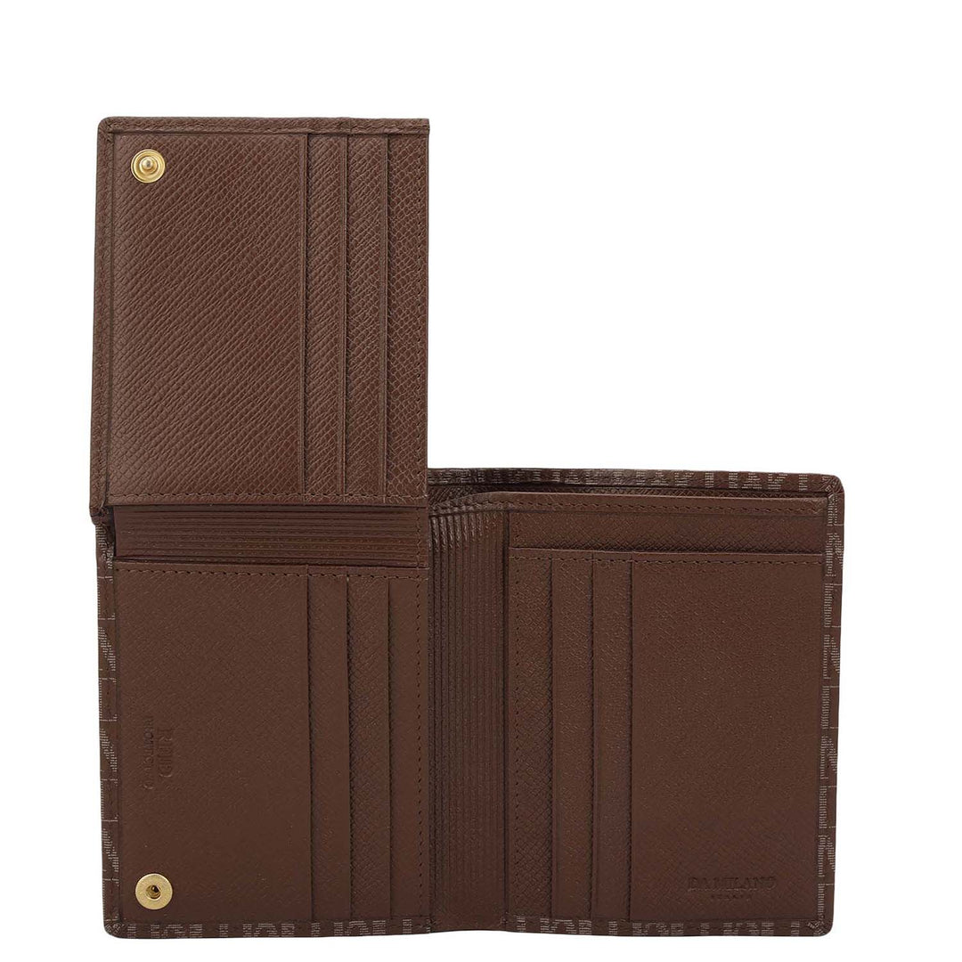 Date Bifold Leather Mens Wallet