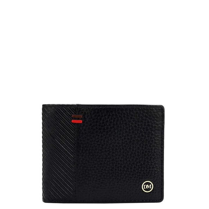 Black Bifold Leather Mens Wallet