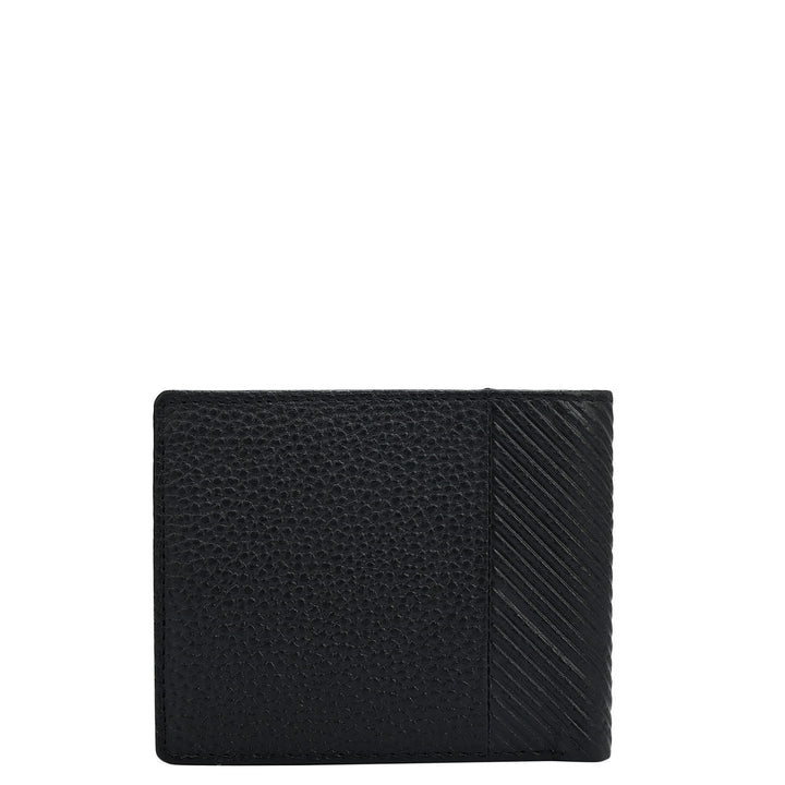 Black Bifold Leather Mens Wallet