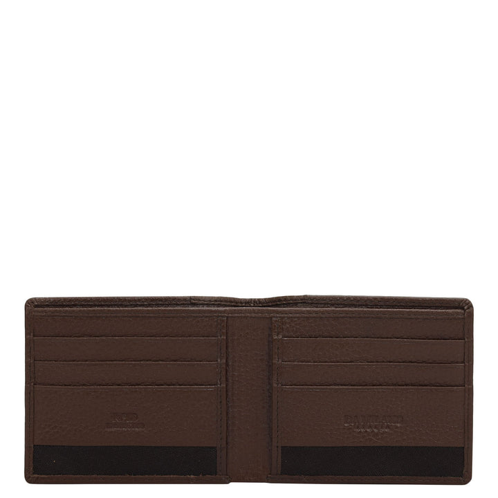 Espresso Bifold Leather Mens Wallet