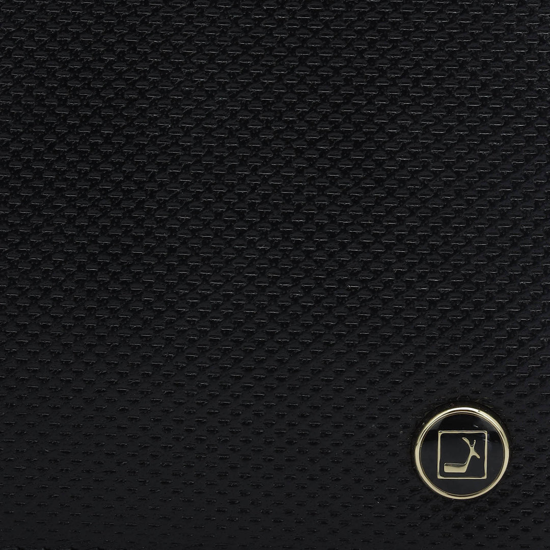Black Bifold Leather Mens Wallet