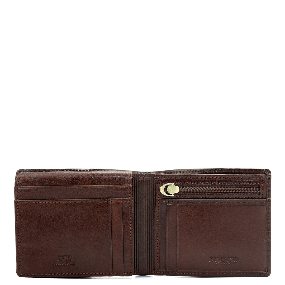 Brown Bifold Leather Mens Wallet