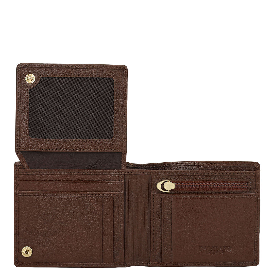 Espresso Bifold Leather Mens Wallet