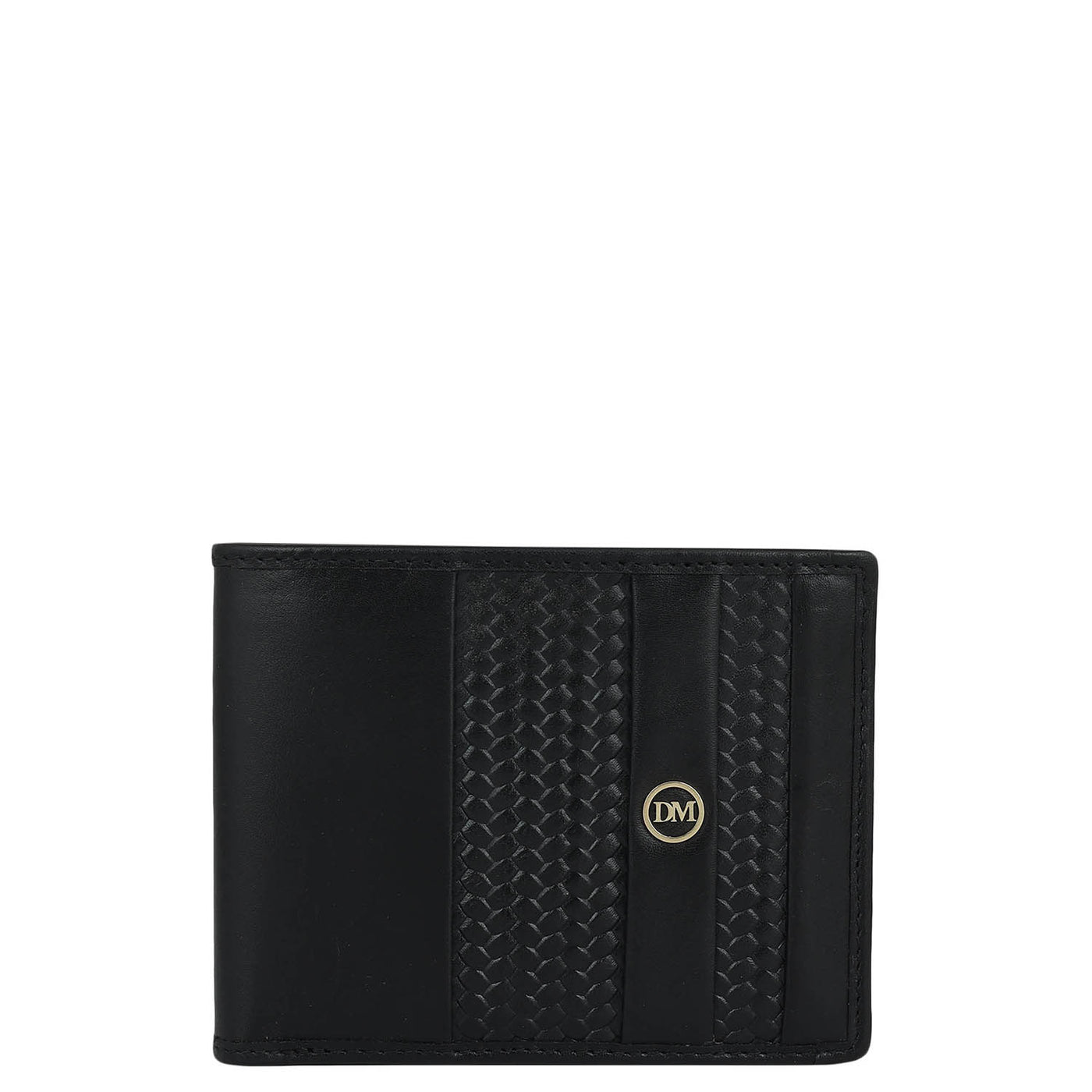 Black Bifold Leather Mens Wallet
