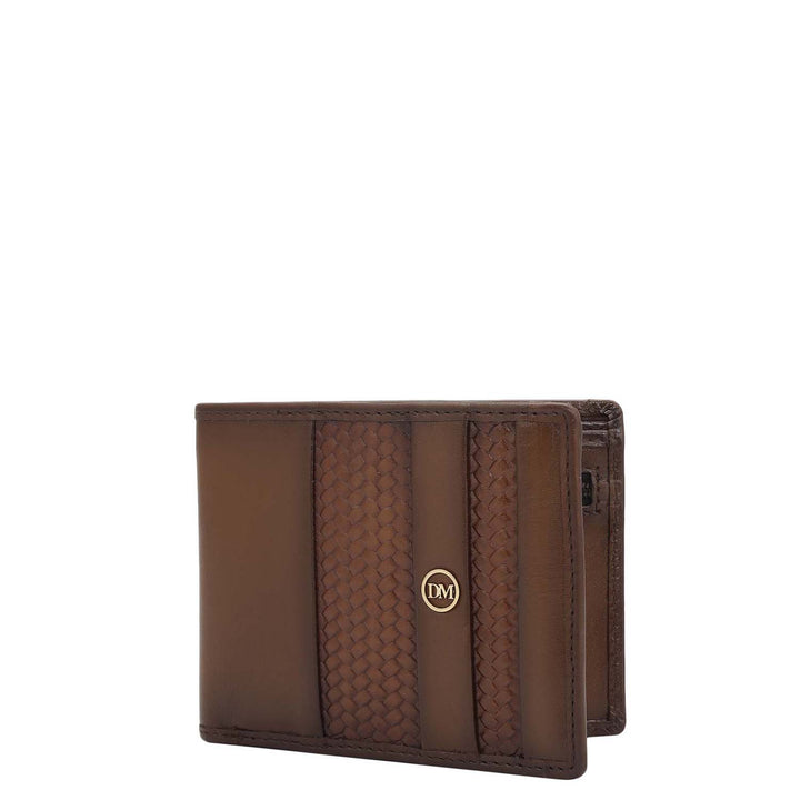 Cognac Bifold Leather Mens Wallet