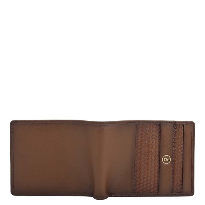 Cognac Bifold Leather Mens Wallet