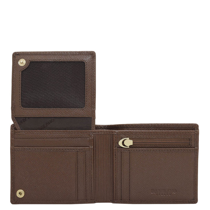 Date Bifold Leather Mens Wallet