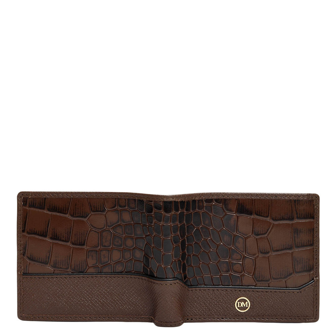 Walnut Bifold Leather Mens Wallet