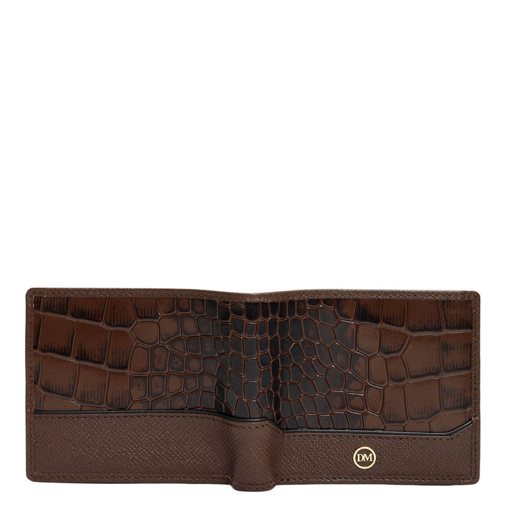 Walnut Bifold Leather Mens Wallet