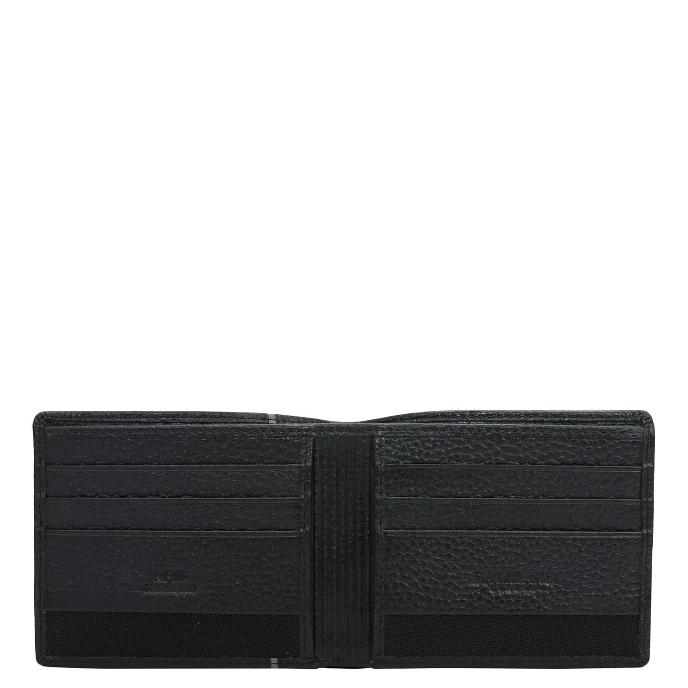 Black Bifold Leather Mens Wallet