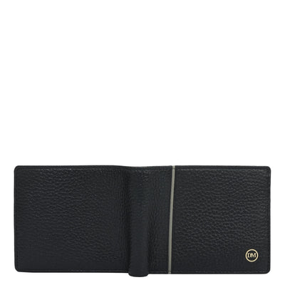 Black Bifold Leather Mens Wallet