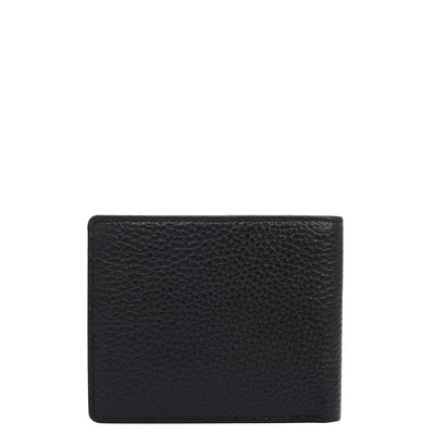 Black Bifold Leather Mens Wallet