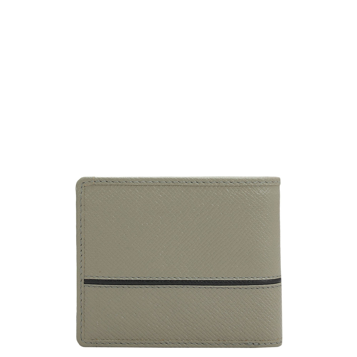 Stone Grey Bifold Leather Mens Wallet
