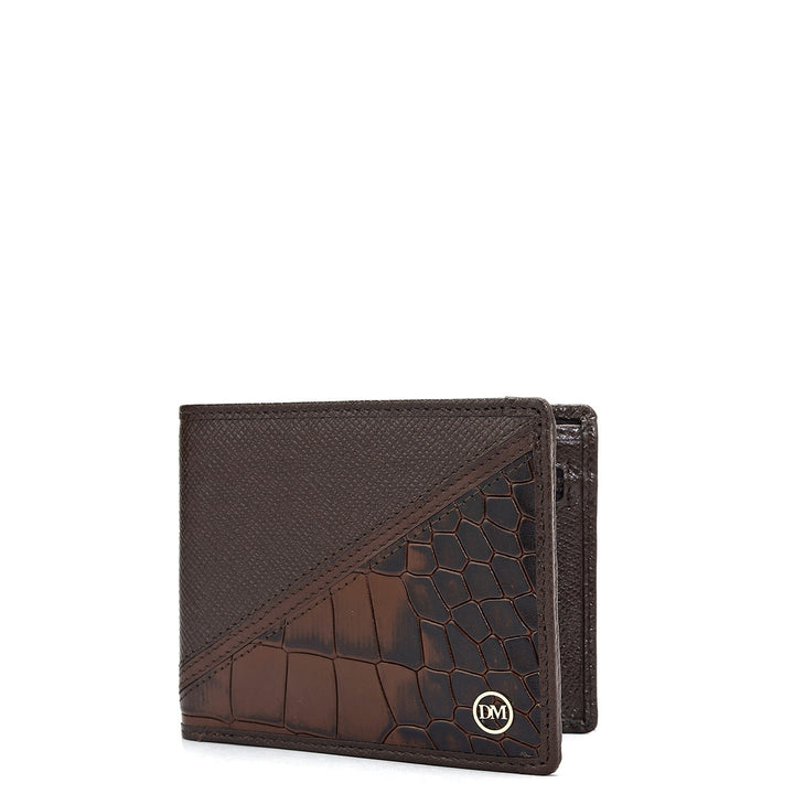Walnut Bifold Leather Mens Wallet