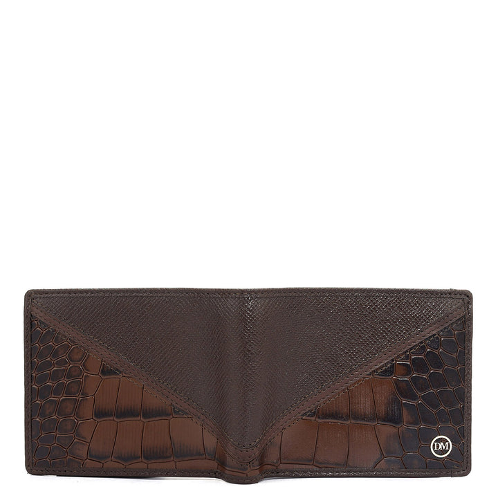 Walnut Bifold Leather Mens Wallet